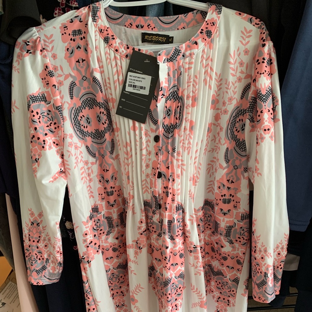 Reborn printed tunic